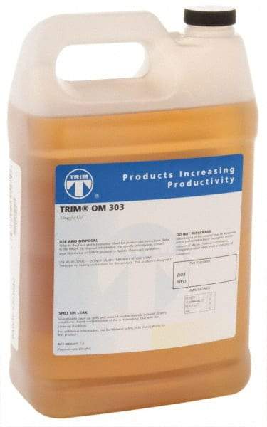 Master Fluid Solutions - Trim OM 303, 1 Gal Bottle Cutting Fluid - Straight Oil, For Thread Rolling, Thread-Form Tapping - Makers Industrial Supply