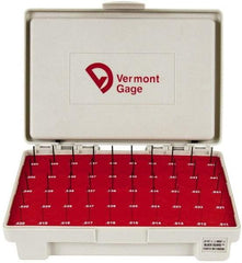 Vermont Gage - 50 Piece, 0.011-0.06 Inch Diameter Plug and Pin Gage Set - Plus 0.0002 Inch Tolerance, Class ZZ - Makers Industrial Supply