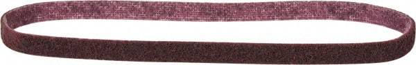 Norton - 1/2" Wide x 24" OAL, Aluminum Oxide Abrasive Belt - Aluminum Oxide, Medium, Nonwoven, Series STE-VS - Makers Industrial Supply