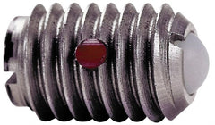 TE-CO - 1/2-13, 0.281" Ball Diam, 3/4" Body Length, 0.072" Max Ball Reach, Threaded Ball Plunger - Makers Industrial Supply