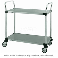 Metro - Carts; Type: Utility ; Load Capacity (Lb.): 375.000 ; Number of Shelves: 2 ; Width (Inch): 24 ; Length (Inch): 36 ; Height (Inch): 39 - Exact Industrial Supply