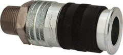 Parker - 3/4-14 Male NPT Industrial Pneumatic Hose Coupler - Steel, 3/4" Body Diam - Makers Industrial Supply