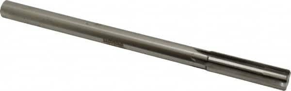 Made in USA - 0.636" Carbide-Tipped 6 Flute Chucking Reamer - Straight Flute, 9/16" Straight Shank, 2-1/4" Flute Length, 9" OAL - Makers Industrial Supply