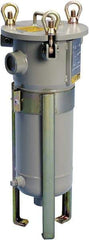 Parker - 2 Inch Pipe, FNPT End Connections, 18 Inch Long Cartridge, 42.56 Inch Long, Cartridge Filter Housing with Pressure Relief - 1 Cartridge, 50 Max GPM Flow Rate, 150 psi Max Working Pressure - Makers Industrial Supply