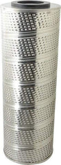 Parker - 6-1/4" OD, 30µ, Resin Cellulose Pleated-Resin Bonded Cartridge Filter - 18" Long - Makers Industrial Supply