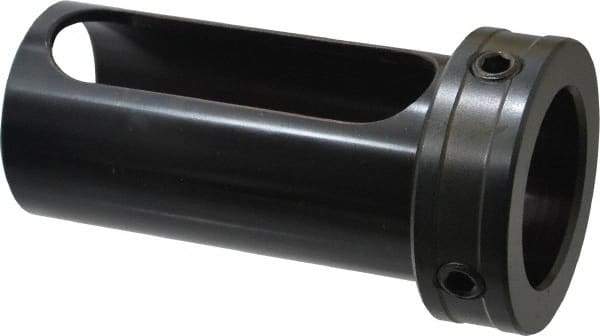 Global CNC Industries - 1-1/2" ID, 1-3/4" OD, 3-1/2" Length Under Head, Type Z Lathe Tool Holder Bushing - 3/4" Head Thickness, 3-1/8" Slot Length - Exact Industrial Supply