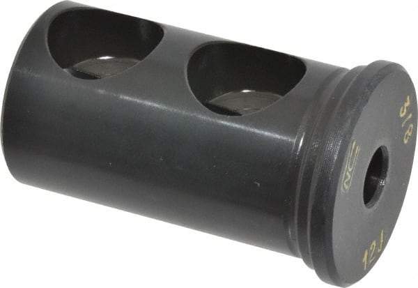 Global CNC Industries - 3/8" ID, 1-1/4" OD, 2-1/8" Length Under Head, Type J Lathe Tool Holder Bushing - 5/8" Hole Diam - Exact Industrial Supply