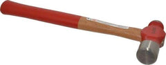 Proto - 2 Lb Head Ball Pein Hammer - Wood Handle with Red Laquer Grip, 15-7/8" OAL - Makers Industrial Supply