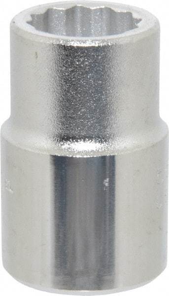 Proto - 3/4", 3/4" Drive, Standard Hand Socket - 12 Points, 2" OAL, Chrome Finish - Makers Industrial Supply