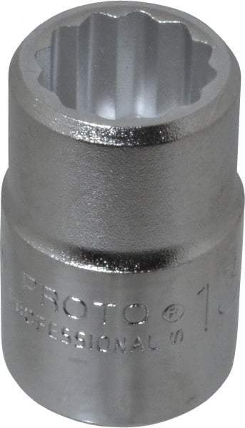 Proto - 13/16", 3/4" Drive, Standard Hand Socket - 12 Points, 2" OAL, Chrome Finish - Makers Industrial Supply