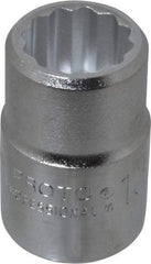 Proto - 13/16", 3/4" Drive, Standard Hand Socket - 12 Points, 2" OAL, Chrome Finish - Makers Industrial Supply