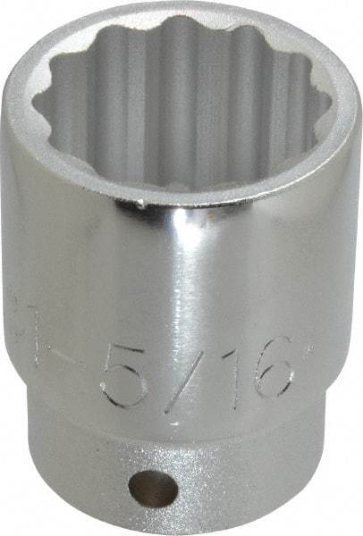 Proto - 1-5/16", 3/4" Drive, Standard Hand Socket - 12 Points, 2-9/32" OAL, Chrome Finish - Makers Industrial Supply