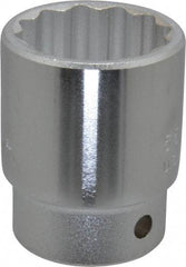 Proto - 1-3/8", 3/4" Drive, Standard Hand Socket - 12 Points, 2-9/32" OAL, Chrome Finish - Makers Industrial Supply