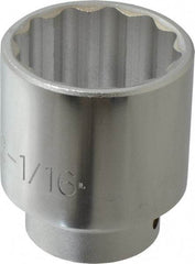 Proto - 13/16", 3/8" Drive, Standard Hand Socket - 6 Points, 2-1/2" OAL, Chrome Finish - Makers Industrial Supply