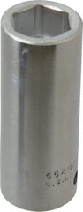 Proto - 7/8", 3/4" Drive, Deep Hand Socket - 6 Points, 3-1/2" OAL, Chrome Finish - Makers Industrial Supply