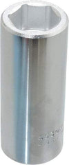 Proto - 15/16", 3/4" Drive, Deep Hand Socket - 6 Points, 3-1/2" OAL, Chrome Finish - Makers Industrial Supply