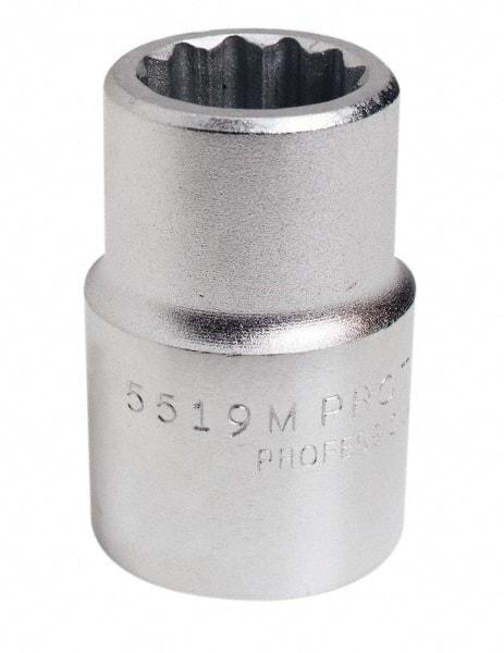 Proto - 3/4" Drive, Standard Hand Socket - 12 Points, 2-7/32" OAL, Chrome Finish - Makers Industrial Supply