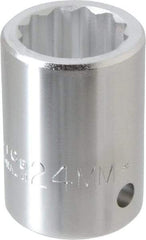 Proto - 3/4" Drive, Standard Hand Socket - 12 Points, 2" OAL, Chrome Finish - Makers Industrial Supply