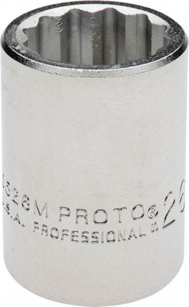 Proto - 3/4" Drive, Standard Hand Socket - 12 Points, 2" OAL, Chrome Finish - Makers Industrial Supply