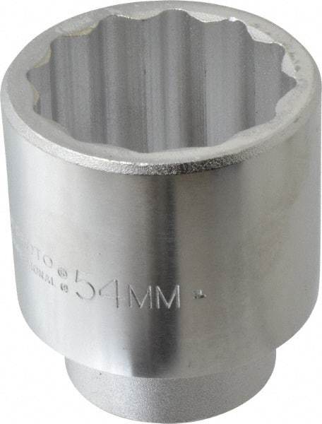 Proto - 3/4" Drive, Standard Hand Socket - 12 Points, 3-9/32" OAL, Chrome Finish - Makers Industrial Supply