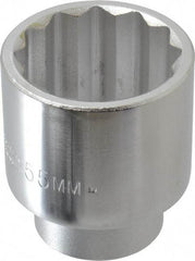 Proto - 2-1/16", 3/4" Drive, Standard Hand Socket - 12 Points, 3-5/32" OAL, Chrome Finish - Makers Industrial Supply