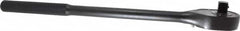 Proto - 3/4" Drive Pear Head Standard Ratchet - Black Oxide Finish, 20" OAL, 24 Gear Teeth, Standard Knurled Handle, Standard Head - Makers Industrial Supply