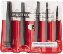 Proto - 5 Piece Screw Extractor Set - Screw Range 3/16 to 3/4" - Makers Industrial Supply