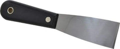 Stanley - 1-1/2" Wide Steel Putty Knife - Flexible, Nylon Handle, 7-1/2" OAL - Makers Industrial Supply