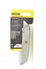 Stanley - Fixed Utility Knife - Aluminum Handle, 1 Blade Included - Makers Industrial Supply