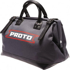 Proto - 1 Pocket White Canvas Tool Bag - 14" Wide x 14" Deep x 14" High - Makers Industrial Supply