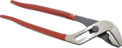 Proto - 12" OAL, 2-5/8" Max Capacity, 6 Position Gooseneck Tongue & Groove Pliers - Standard Straight Jaws, Standard Head, Plastisol Handles - Makers Industrial Supply