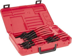 Proto - 12 Piece, Retaining Ring Pliers Set - 5-7/8, 5-3/4, 5-11/16, 5-7/8, 5-3/4, 5-11/16, 7-1/2, 7-3/8, 7-1/8, 9-1/4, 9 & 8-5/8" OAL - Makers Industrial Supply