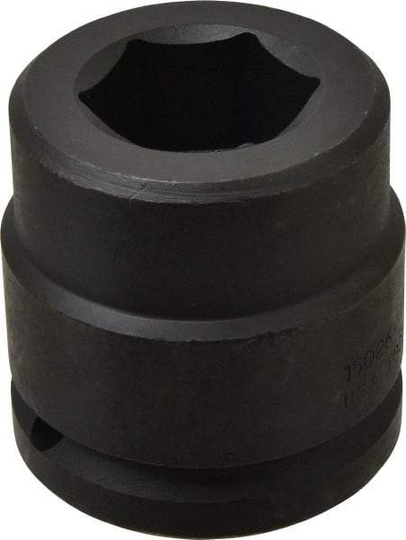 Proto - 1-1/2" Drive 1-5/8" Standard Impact Socket - 6 Points, 3-1/8" OAL - Makers Industrial Supply