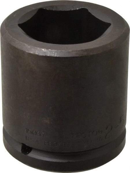 Proto - 1-1/2" Drive 2-5/16" Standard Impact Socket - 6 Points, 3-7/8" OAL - Makers Industrial Supply