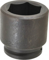 Proto - 1-1/2" Drive 2-7/8" Standard Impact Socket - 6 Points, 4-1/2" OAL - Makers Industrial Supply