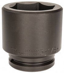 Proto - 1-1/2" Drive 3-1/8" Standard Impact Socket - 6 Points, 4-5/8" OAL - Makers Industrial Supply