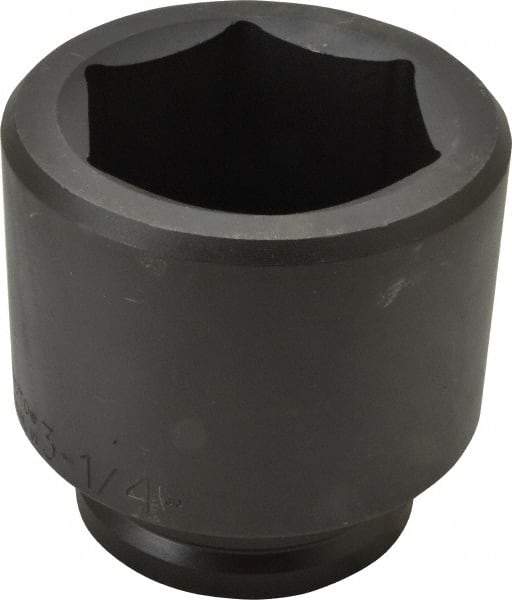 Proto - 1-1/2" Drive 3-1/4" Standard Impact Socket - 6 Points, 4-23/32" OAL - Makers Industrial Supply