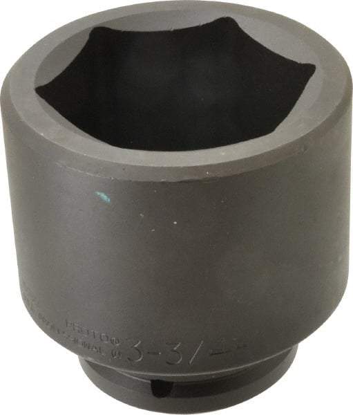 Proto - 1-1/2" Drive 3-3/4" Standard Impact Socket - 6 Points, 5" OAL - Makers Industrial Supply