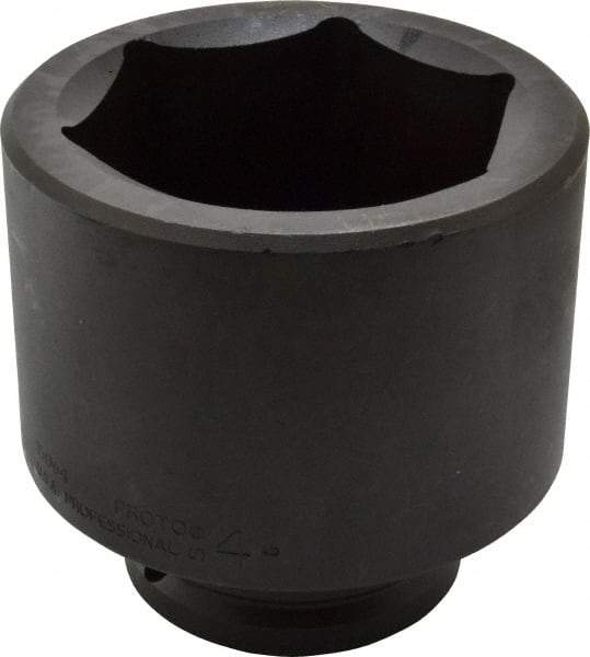 Proto - 1-1/2" Drive 4" Standard Impact Socket - 6 Points, 5-1/2" OAL - Makers Industrial Supply