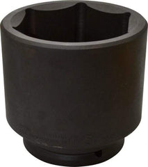 Proto - 1-1/2" Drive 4-3/4" Standard Impact Socket - 6 Points, 6-1/4" OAL - Makers Industrial Supply