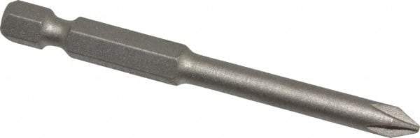 Irwin - #1 Phillips Screwdriver Bit - 1/4" Hex Drive, 2-3/4" OAL - Makers Industrial Supply