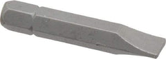 Irwin - 9/32" x 0.055" Blade, 1/4" Drive Slotted Screwdriver Bit - 1-1/2" OAL, Power Bit - Makers Industrial Supply