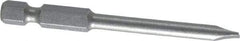 Irwin - 3/16" Slotted Screwdriver Bit - 1/4" Hex Drive, 2-3/4" OAL - Makers Industrial Supply