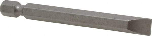 Irwin - 9/32" Slotted Screwdriver Bit - 1/4" Hex Drive, 2-3/4" OAL - Makers Industrial Supply