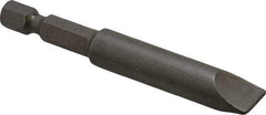 Irwin - 3/8" Slotted Screwdriver Bit - 1/4" Hex Drive, 2-3/4" OAL - Makers Industrial Supply