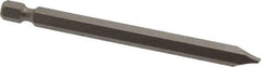 Irwin - 1/4" Slotted Screwdriver Bit - 1/4" Hex Drive, 3-1/2" OAL - Makers Industrial Supply