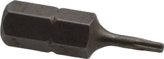 Irwin - 1/4" Drive T6 Torx Screwdriver Bit - 1" OAL, Insert Bit - Makers Industrial Supply