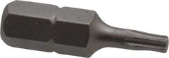 Irwin - 1/4" Drive T10 Torx Screwdriver Bit - 1" OAL, Insert Bit - Makers Industrial Supply