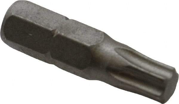 Irwin - 1/4" Drive T30 Torx Screwdriver Bit - 1" OAL, Insert Bit - Makers Industrial Supply