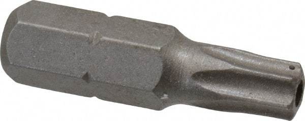 Irwin - 1/4" Drive T27 Torx Screwdriver Bit - 1" OAL, Tamper Resistant Bit - Makers Industrial Supply